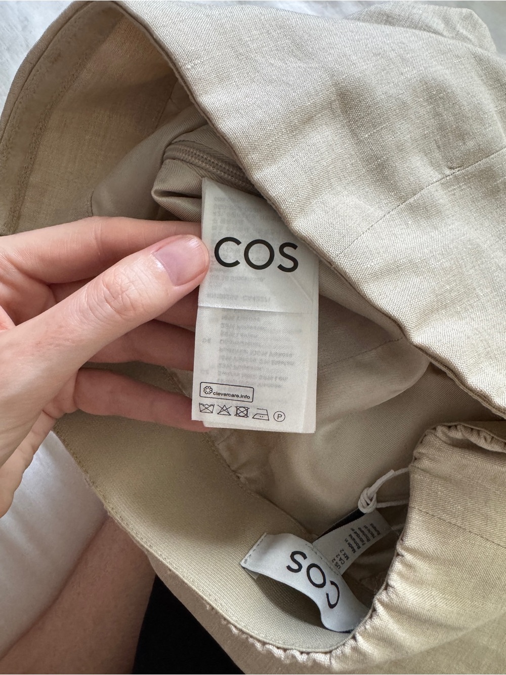 COS Linen Strapless Top - Picture 6 of 7
